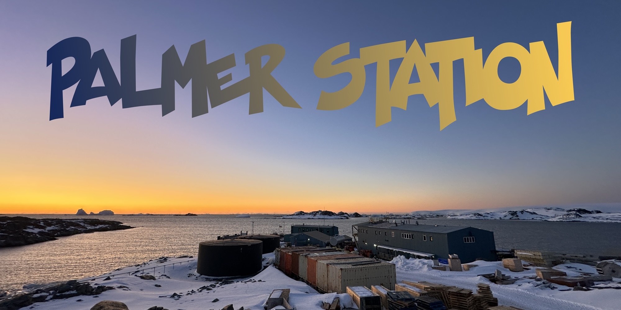 Sunset at PALMER STATION, Antarctica